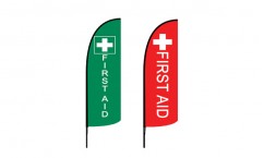 First Aid Advertising Flags